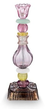 Pip Studio Glass Beads Kerzenhalter lila 28cm