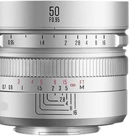 Compatible avec Les objectifs Portrait Sony E, Nikon Z, Canon RF, Canon EF-M, Fuji XF et M4/3 Mount 50mm F0.95 APS-C(Silver,Bundle 2_Fuji XF)