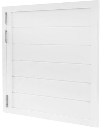 Porte Séparation Intérieure Coulissante Cloison Amovible Bois Blanc Moderne 90X90 Cm, Style Scandinave Séparateur De Pièce Salon Cuisine Chambre Décoration Maison Design Épuré Installation Facile