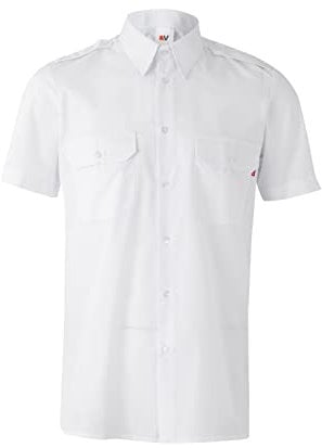 Velilla 532; Short Sleeve Shirt with Gallops; White; Size M