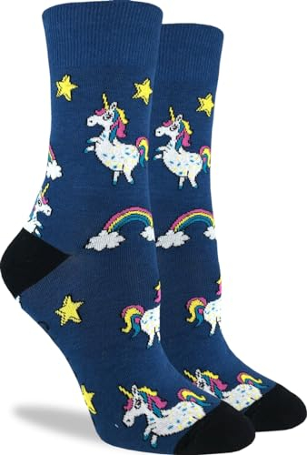 Good Luck Sock Damen, Tiere – Einhörner, Einheitsgröße
