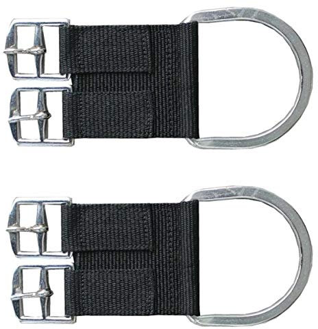 AMKA Sattelgurt Converter aus Nylon Adapter für Sattelgurte 1 Paar 2-Buckle Saddle Girth Converter (Cinch) von Englisch auf Western