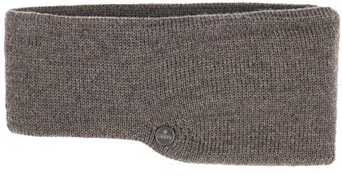 LIERYS Fine Merino Stirnband Damen/Herren/Kinder (7,5-10 cm breit) - Made in Germany - mit Merinowolle - Ohrenwärmer gefüttert mit Baumwolle - One Size (53-60 cm) - Herbst/Winter braun One Size