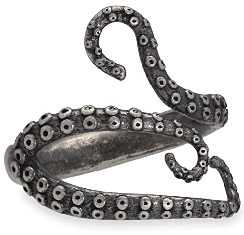 Handmade geschenk für sie 925 Sterling Silber Ring für Frauen Ring Boho Ring Tier Schmuck einzigartige Octopus Ring Tentakel Ring Kraken Meer Ring Piraten Ring Gothic Ring