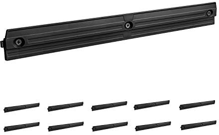 Lot de 10 rails muraux empilables en plastique 390 cm