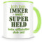 Samunshi® Imker Tasse mit Spruch Geschenk für Imker Mann Frau Kaffeetasse groß Lustige Tassen zum Geburtstag grün 300ml