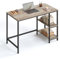 VASAGLE Computer Desk, Office Desk, 100 x 50 x 76 cm, Industrial Style, for Study, Bedroom, Living Room, Heather Greige and Ink Black LWD046B02