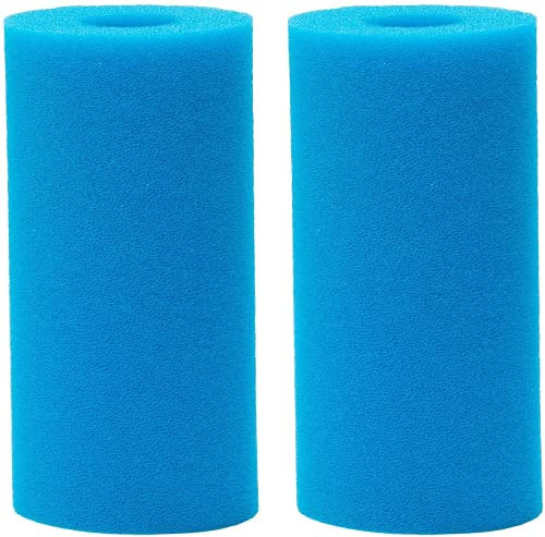 Filtre de Piscine en Mousse, Éponge Filtrante Type B, Filtre Éponge Cartouche, Éponge en Mousse de Rechange pour Filtre de Piscine, Mousse pour Filtre Piscine Reutilisable, 2 Pièces