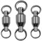 Phad Fishing 10pcs Kugellager Wirbel mit Geschweißtem Ringe Angel Zubehör Größe 0#~10# Ball Bearing Swivels 18lb-350lb (4#-100LB-25PCS)
