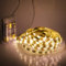 HEGEHE 5V Battery Powered LED Strip Tapes, Self-Adhesive SMD 3528 60 LEDs Light Ribbon Waterproof (1m, Warm White)
