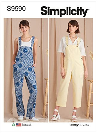 Simplicity Sewing Pattern S9590 Misses’ Overalls