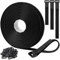 6m klettband kabelbinder mit 30 Schnalle, Frei Zuschneidbar Klettverschluss Band - 2cm Breit, wiederverwendbare kabelbinder klettband