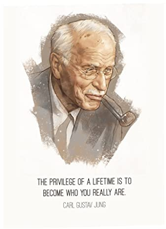 Fabulous Poster Plakat Priviledge of a Lifetime Carl Jung Quote Inspire Psychology Emotion