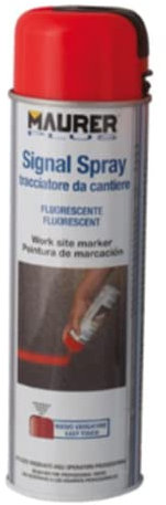 Mondo Viro Tracciatore per cantiere a spray fluorescente da 500 ml (Rosso)