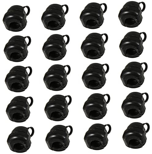 Housoutil 20pcs Power Cord Connector Cable Gland Wire Buckle Strain Relief Joint Storage Clip Cable Protector Nylon Accessory