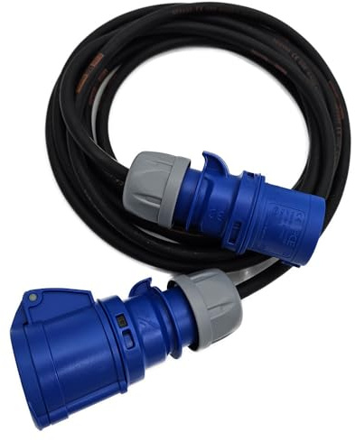UK Made High End 230 Volt Power Extension Lead Featuring Titanex Ultra Heavy Duty Cable 32a/5m