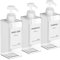 Anhow 3er Seifenspender Kunststoff, 500ml PETG Seifenspender mit 16pcs Kategorie Etiketten für Küche und Badezimmer Dusche/Küche/Badezimmer - Transparent/ 500ml