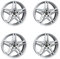 4x Borbet Felgen XR 7.5x17 ET35 5x120 brilliant silver kompatibel mit Opel Insignia