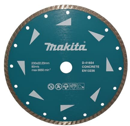 Makita Diamantscheibe 230 x 22,23 mm, Trocken, für Beton, Industriell, 3,1 mm stark, 7 mm Segmenthöhe