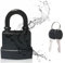 Heavy Duty Outdoor Waterproof Padlock | 45mm Rust-Proof Steel Lock with 2 Keys | High Security for Shed, Garage, Garden Gate, Door, Chain | Weatherproof Black (Short Shackle)