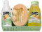 Cottage Coffret Cadeau Huile d'Amande - 1 Gel douche Huile + 1 Lait Corps Hydratant + 1 éponge exfoliante + 1 masseur bois - Fabriqué en France - 97% d'ingrédients d'origine naturelle