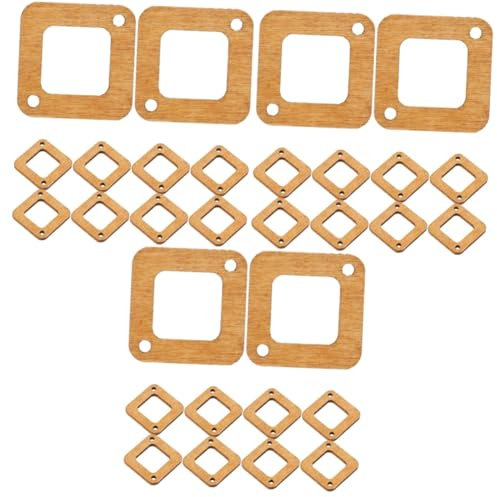 Tofficu 150stücke Ohrringe Bastelset Unfertige Ohrschmuck Materialien Minimalistische Holzformen Für Ohrringe Ohrstecker Und Ohrclips Hochwertige Natürliche Holzcharms Für