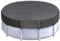 14 Ft Round Pool Cover for Metal Frame Above Ground Pools - Upgraded Windproof Design Compatible with Intex/Bestway Frame Above Ground Outdoor Swimming Pool (Black)
