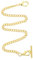 ANDRESLAD Gold t Bar Clasp Pocket Watch Chain Vest Decor Chain t Clasp Watch Link t Bar Clasp Chain Vintage Watch Accessory