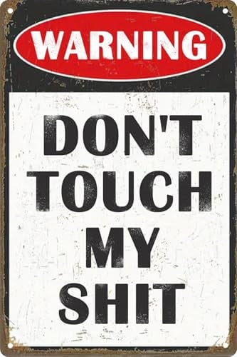 Retro-Blechschild aus Metall, Warnschild, Badezimmer, Dekoration, Poster, Wandkunst, Vintage, für Männerhöhle, für Wohnzimmer, Wand, Heimdekoration, 20,3 x 30,5 cm