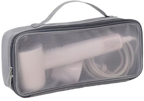 Hosoncovy Tragetasche Reisetasche Aufbewahrungstasche Schutzhülle Reisetasche für Dyson Supersonic Haartrockner und Düsen (nur leere Tasche), grau, Tragetasche