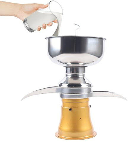 Séparateur de lait, 50 l/h, séparateur de lait électrique, centrifugeuse à lait 9800-11000 tr/min, consistance réglable, petit séparateur de lait, convient pour séparer la crème et le lait écrémé