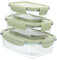 Cabilock 3Piezas Caja Bento De Vidrio Con Recipientes De Almacenamiento Para Comida Para Picnic Resistente Calor y Pruebas De Químicos