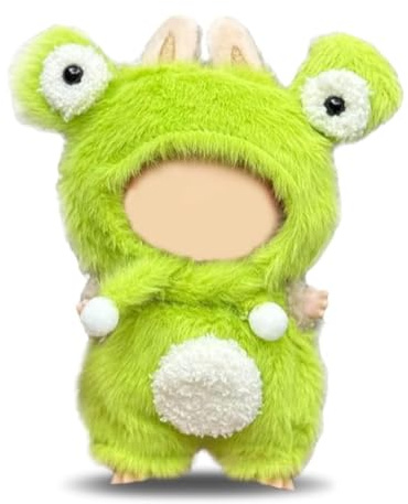 EIROVYA Kleiner Frosch,Bekleidung für 17cm labo plüsch,Niedliche Mini Plüsch Puppen Kleidung Outfit nur Bekleidungs zubehör DIY Kinder Geschenke