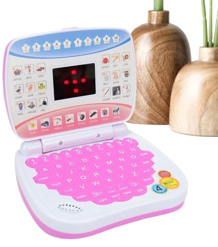 Lern-Laptop, Kinder-Laptop-Spielzeug,Lern-Laptop-Computerspielzeug mit - Frühpädagogischer Lerncomputer, Rollenspiel-Laptop für Kindergartenkinder ab 3 Jahren