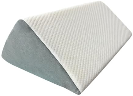 Fenteer Almohada para Piernas Almohada Triangular Cojín Rodillas Almohada Cuña Espuma Descanso Soporte Relajación Función Ajustable Adecuada para Dormir Lect