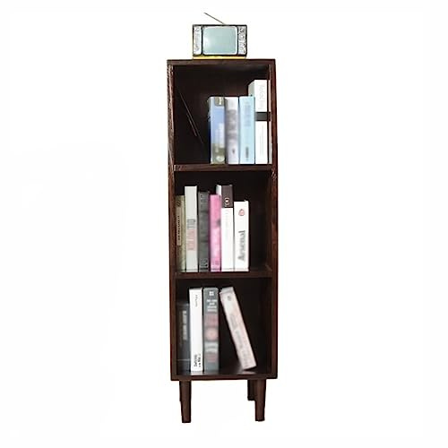 MRVAKDYDI DVD-/CD-Aufbewahrungsbox CD-Halter, 3-Tier CD Vinyl Record Album Lagerung Holz Boden Stehen Buch Fall Schrank Mit Beinen
