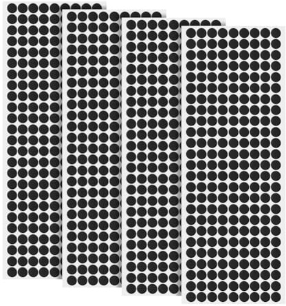 FSSTUD 900 Pcs 10 mm Small Sticky EVA Foam Pads Round Self Stick Furniture Pads Self Adhesive Foam Bumpers Sticky Cabinet Door Bumpers Soft Furniture Protector Stickers for Desks Drawers Black