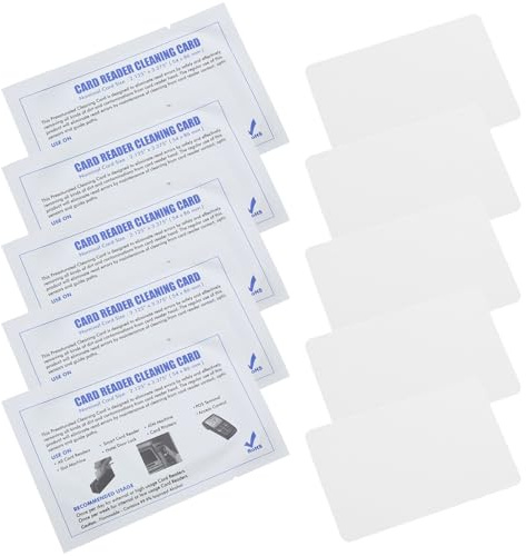 COOPHYA 10stücke Teiliges Reinigungskarten Kartenlesegeräte Effiziente Staubentfernung Wiederverwendbar Geeignet für Pos terminals und Thermodrucker Schützt vor Transaktionsfehlern