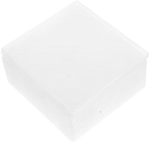 SWOOMEY Custodia CD Dvd Bianco in Plastica Ultrapiatta 12 Pezzi Tasca Trasparente per Copertina, Grande Capacità, Portatile e Facile Riconoscimento per Uso Domestico