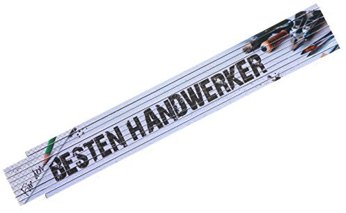 Zollstock Bester Handwerker der Welt Meterstab Geschenk Männer Vatertag 2m Holz