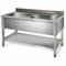 Spültisch 1400x600x850/950mm, 2 Becken