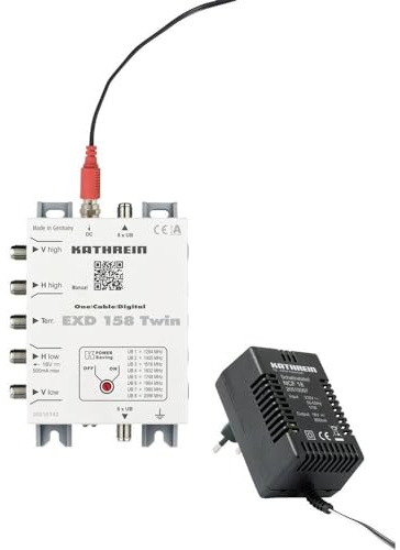 Kathrein Einkabel-Multischalter 5-862+950-2150 MHz EXD 158 Twin