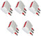SET 5 PEZZI ADATTATORE RIDUTTORE SPINA 10A PRESA BIPASSO UNIVERSALE ITALIANE (NO SCHUKO)