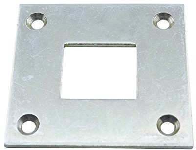 Bodenschließblech für Treibriegelstange 16 x 16 mm, Stahl verzinkt