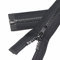 YaHoGa 2 Stück 68 cm Reißverschluss Kunststoff 5mm teilbar Reissverschluss Reißverschluss für Jacken Schwarz (68 cm)
