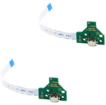 Comidox JDS-011 Lot de 2 adaptateurs de port de charge USB pour manette Sony PS4