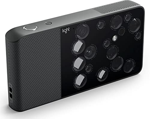 Light L16 - 4K Multi-Lense 52MP Pocket-Sized DSLR-Quality Camera with Built-in Wifi, Touchscreen, Software Updated Built-in 256MB Storage (New)