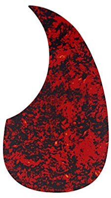 Milisten Red Tortoise Guitar Pickguard Selbstklebende E-Gitarren Pickguard Kratzplatte für Gitarren Ersatzteile 128Mm