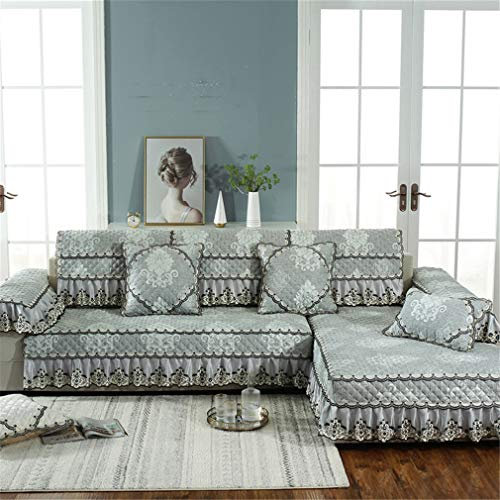 Nunubee Leinen Jacquard Sofakissen 4 Jahreszeiten Stoff rutschfeste modulare Sofakissenbezug All Inclusive