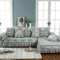 Nunubee Leinen Jacquard Sofakissen 4 Jahreszeiten Stoff rutschfeste modulare Sofakissenbezug All Inclusive